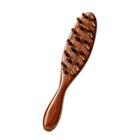 Sandalwood Dreadlocks Brush - Locsanity Natural Wooden Loc Brush with Wide Tooth Bristles for Dreads, Twists, Microlocs