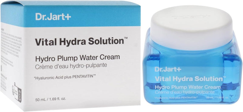 Dr.Jart+ Vital Hydra Solution Water Cream Glow Hydrating Korean Face Moisturizer with Hyaluronic Acid for Glass Skin | Korean Skin Care