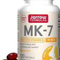 Jarrow MK-7 90 mcg, Bioactive Form of Vitamin K2, 120 Softgels
