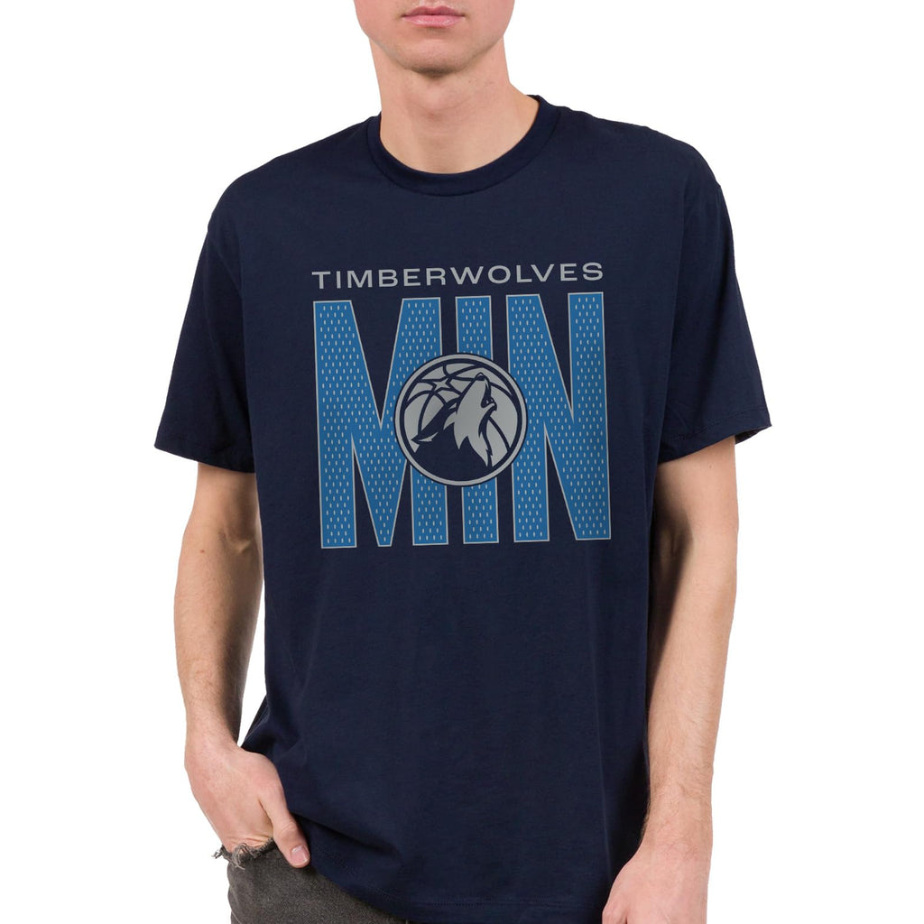Junk Food NBA - Minnesota Timberwolves City Mesh Adult SS T-Shirt Navy