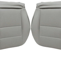 NLQR Driver & Passenger Bottom Replacement Microfiber Leather Seat Cover Gray Compatible with Mercedes Benz C250 C300 C3