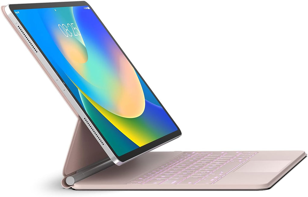 Funda con Teclado runelk para iPad Air 11" (M4/M3/M2) y Pro 11" - Oro Rosa