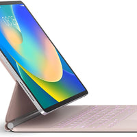 Funda con Teclado runelk para iPad Air 11" (M4/M3/M2) y Pro 11" - Oro Rosa