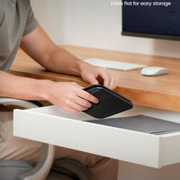 Lamicall Adjustable iPad Stand for Desk, Ultra-Slim Foldable, 360° Rotation
