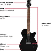 Gretsch Ignite Jet Club - Electric Guitar, Laurel Fretboard, Jet Black