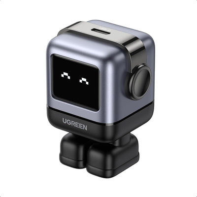 UGREEN Uno 30W USB C Charger, Compact Robot GaN Fast Charging Block, Black