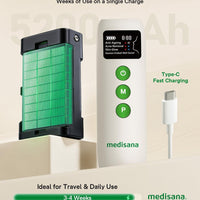 Medisana - Terapia de luz roja 3D para cara, 336 LED con 3 modos, NIR 830 nm, rojo 630 nm, azul 415 nm, diseño ergonómico de silicona 3D, máscara facial LED inalámbrica y recargable, regalos para el c