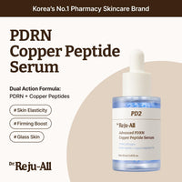 Dr.Reju-All Suero Avanzado PDRN con Peptidos de Cobre GHK-Cu, Acido Hialuronico y Colageno, Reafirmante y Elasticidad, Serum Facial Coreano