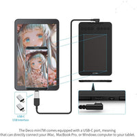 XP-Pen Drawing Tablet-XPPen Deco mini7W 7 x 4 inch Bluetooth 5.0 Graphic Tablet Pen Tablet with 16394 Levels Pressure,for Online Teaching/E-Learning Compatible with Window/Mac/Android/Chrome/Linux
