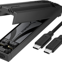 SABRENT USB C NVMe Enclosure, Tool-Free M.2 SSD Case for 2230-2280, 10Gbps USB 3.2 Gen 2 Adapter