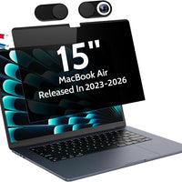 Peslv Magnetic Privacy Screen for MacBook Air 15 Inch (2023-2026, M2 M3 M4 M5) - A2941 A3114 A3241 A3448, 15inch Removab