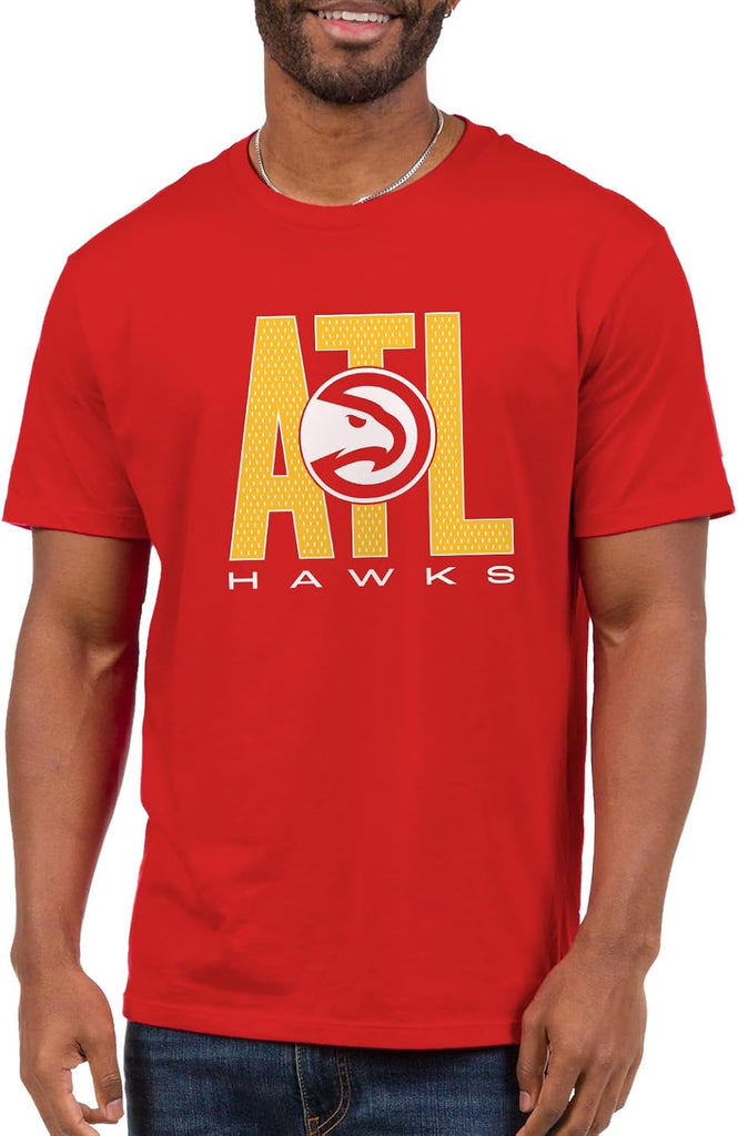 Junk Food NBA - Atlanta Hawks City Mesh Adult SS T-Shirt Red