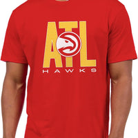 Junk Food NBA - Atlanta Hawks City Mesh Adult SS T-Shirt Red