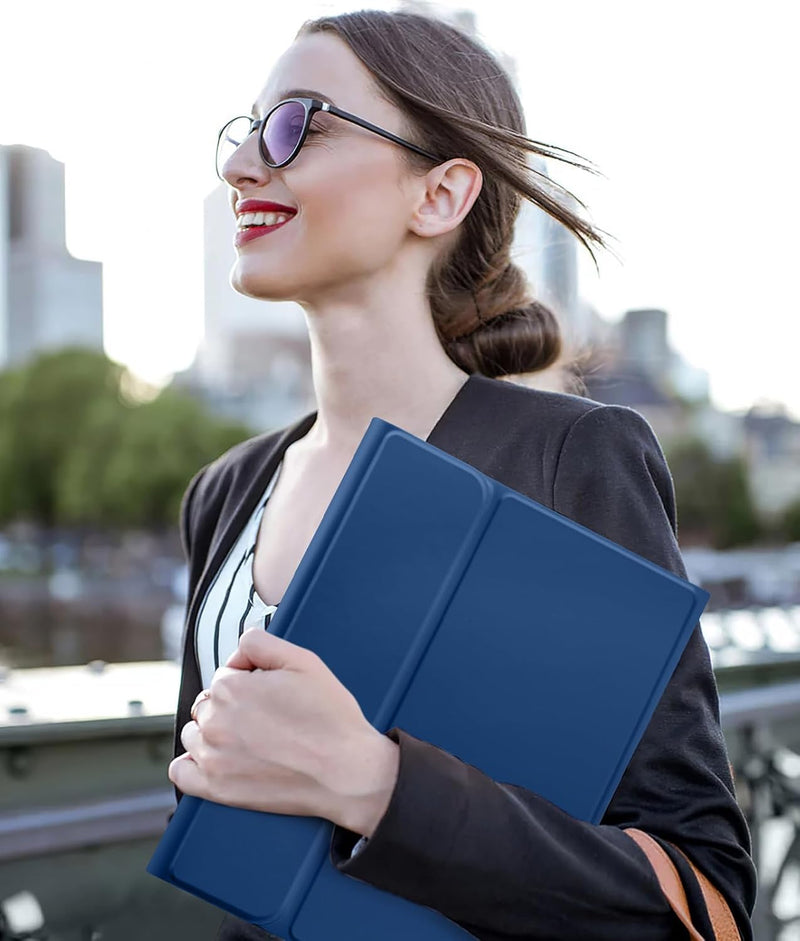 Funda con Teclado Harvopu para iPad 11" (A16) / iPad 10.ª Gen - Azul Marino