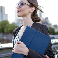 Funda con Teclado Harvopu para iPad 11" (A16) / iPad 10.ª Gen - Azul Marino