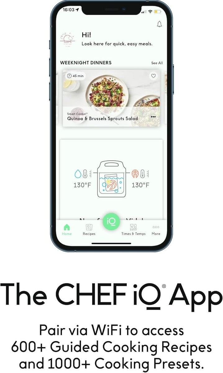 CHEF iQ Smart Pressure Cooker with WiFi and Built-in Scale