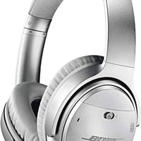 Bose QuietComfort 35 II Noise Cancelling Bluetooth Headphones— Wireless, Over Ear Headphones with Built in Microphone and Alexa Voice Control, Silver