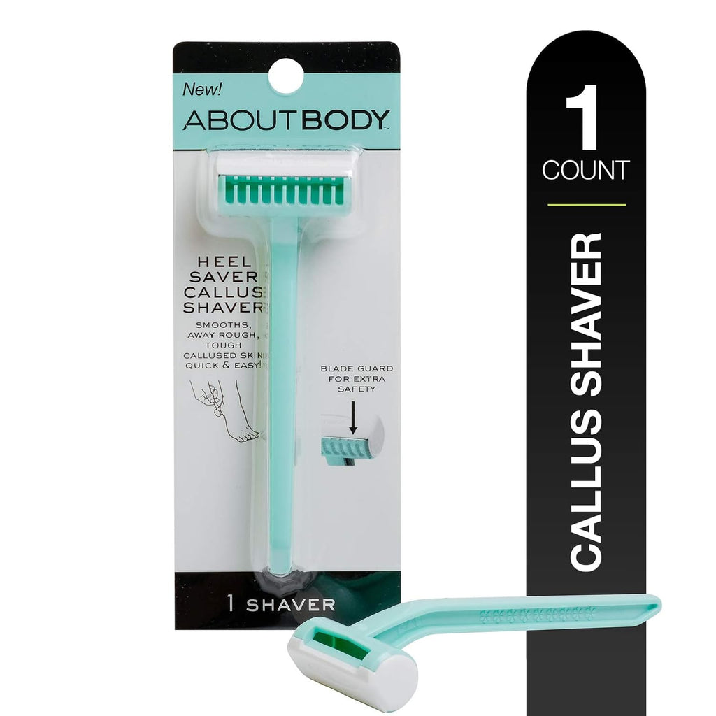 Kai About Body Heel Saver Stainless Steel Callus Shaver for Women; Includes 1 Heel Shaver; Smooth Away Rough, Thick, Cal