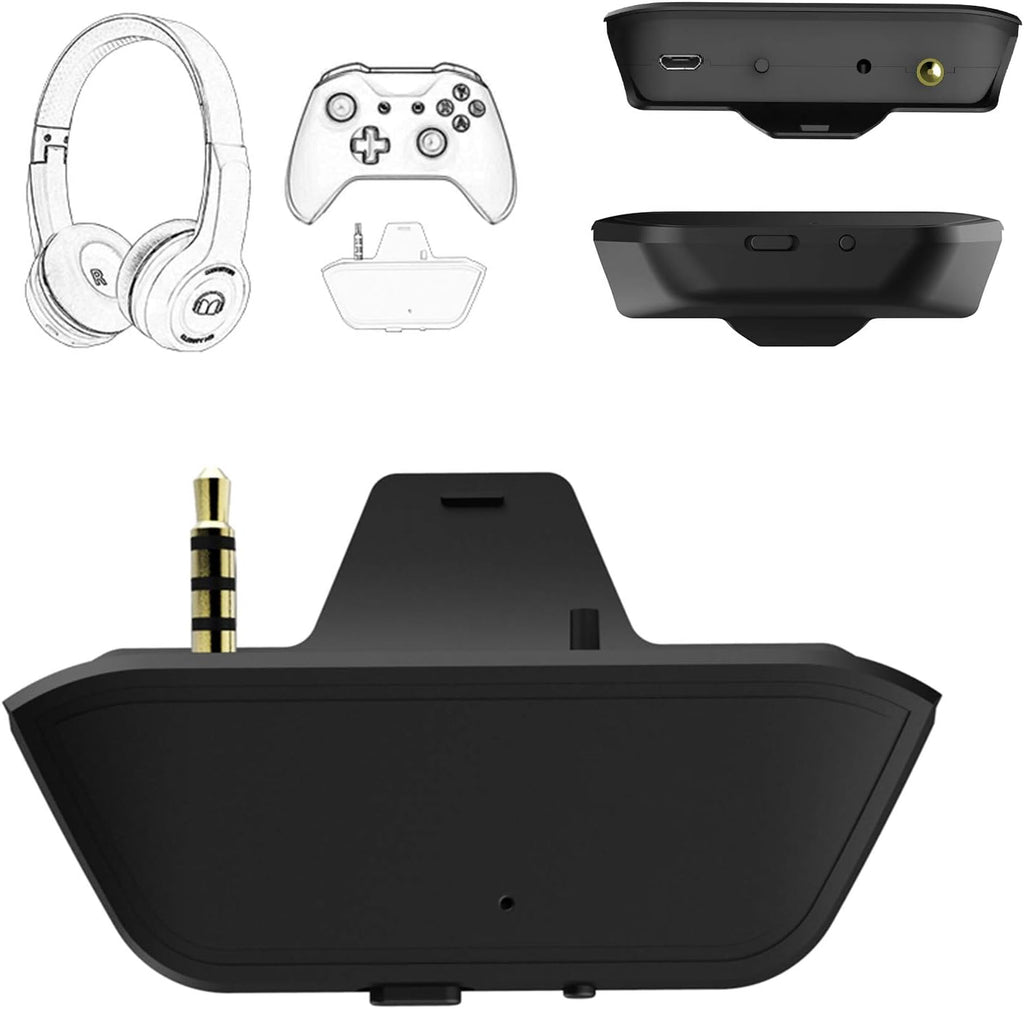 Uberwith Bluetooth Transmitter Dongle for Xbox Controllers - Stereo Audio Adapter Compatible with Wireless Headphones, S