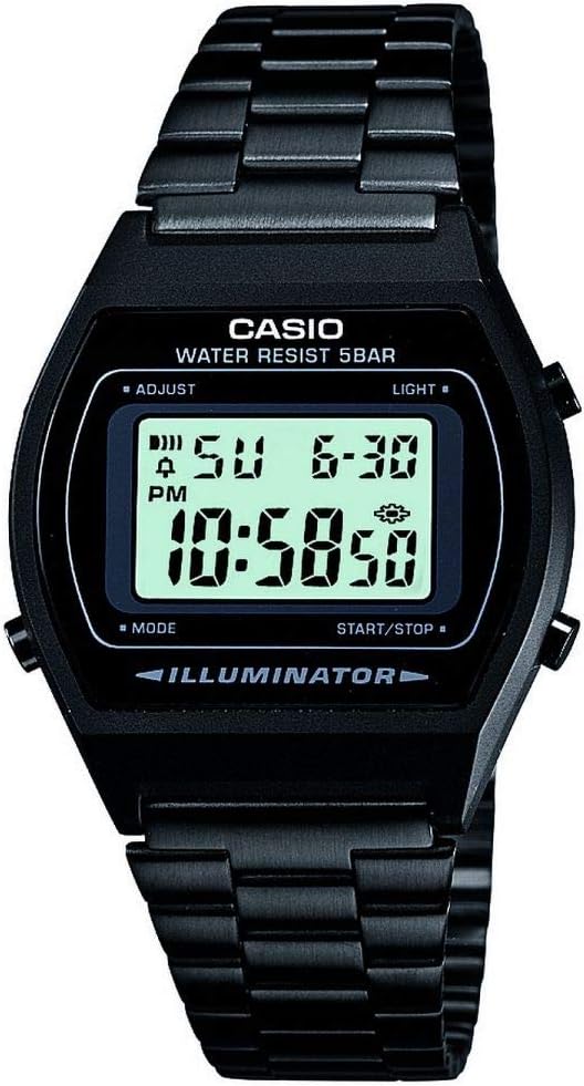 Casio Smart Wrist Watch B640WB-1AEF, Black/Grey, 38.9 x 35.0 x 9.4 mm, Bracelet - Black/Grey