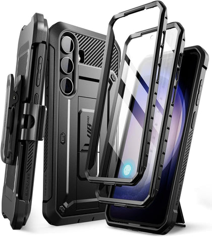 SUPCASE for Galaxy S24 Plus Case with Built-in Screen Protector, Black