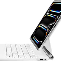 Funda con Teclado Magnético mobee para iPad Pro 11" (M4/M5) - Blanco