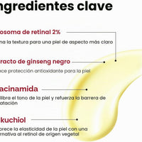 K-SECRET SEOUL 1988 Suero de Retinal – Formulado con Liposoma de Retinal Avanzado 2% y Extracto de Ginseng Negro 58%