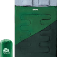 Double Sleeping Bag for Adults Kids, Lightweight 2 Person Sleeping Bag