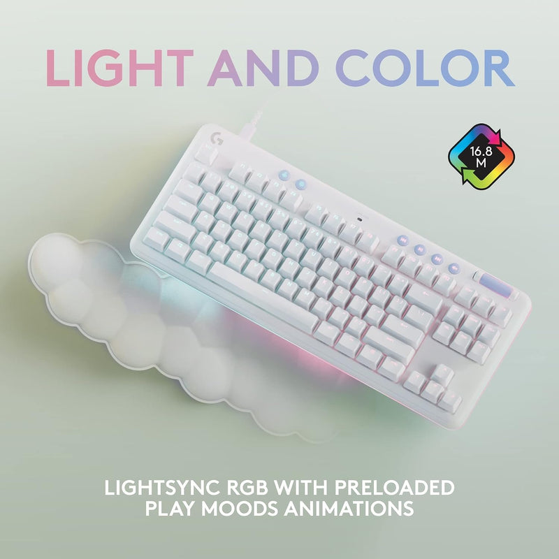 Logitech G713 Wired Mechanical Gaming Keyboard - White Mist
