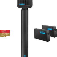 GoPro MAX2 + Accessory Bundle - Includes 4ft (1.2m) Extension Pole, 2 1960mAh Enduro Batteries, 64GB SanDisk microSD Card