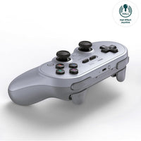 8Bitdo Pro 2 Wireless Bluetooth Controller with Travel Case, Hall Effect Joystick Update, Retro Gamepad for Switch/Switch 2, PC, Android, and Steam Deck & Apple (Gray Edition)
