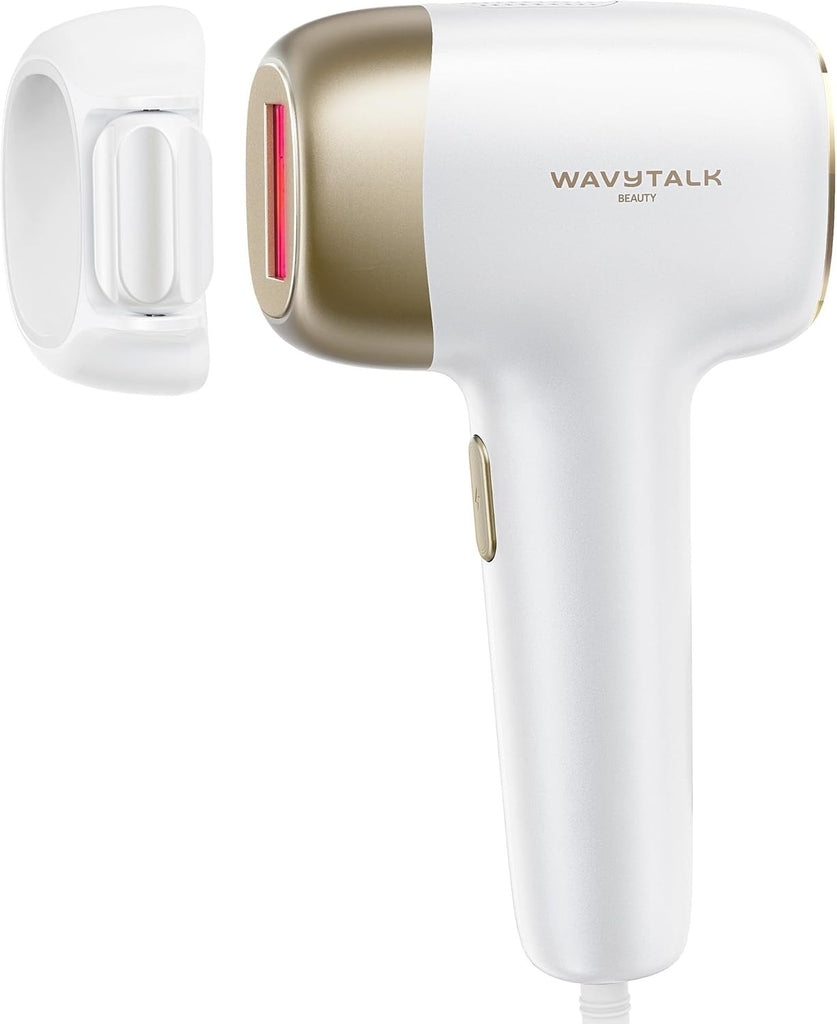 Wavytalk Dispositivo de depilación IPL, Bare It con rodillo de precisión para bikini facial y cuerpo – Larga duración e indoloro, 24J de doble pulso y enfriamiento de hielo, uso en casa para mujeres y