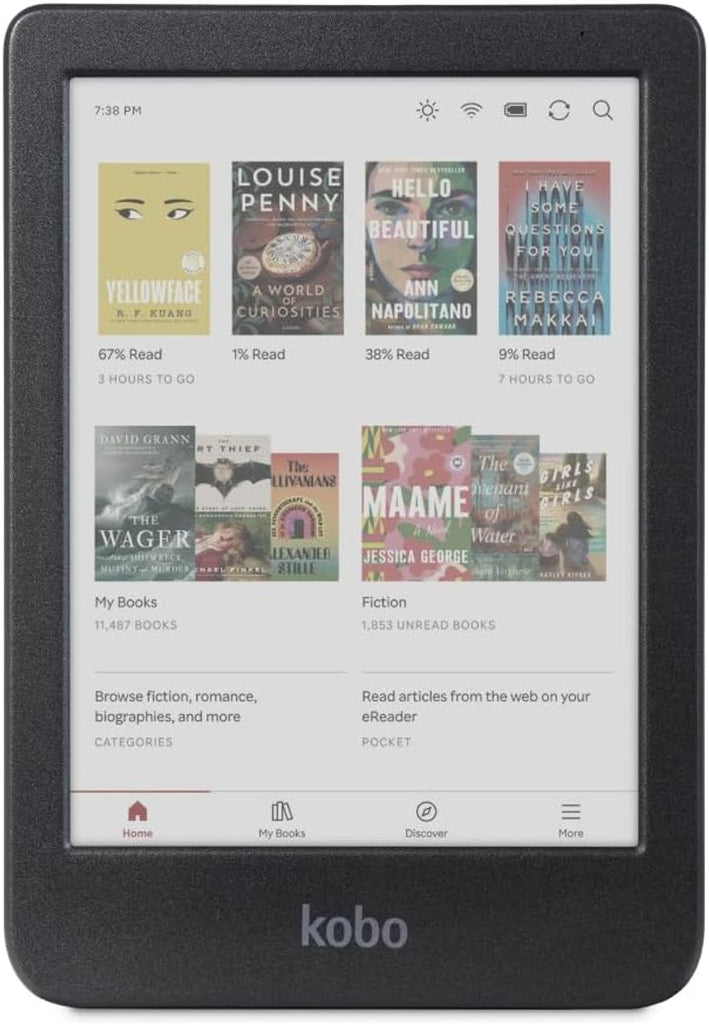 Kobo Clara Colour | Colour eReader | 6” Glare-Free Colour E Ink Kaleido™ 3 Display | Dark Mode Option | Waterproof | Audiobooks | 16GB of Storage | Black
