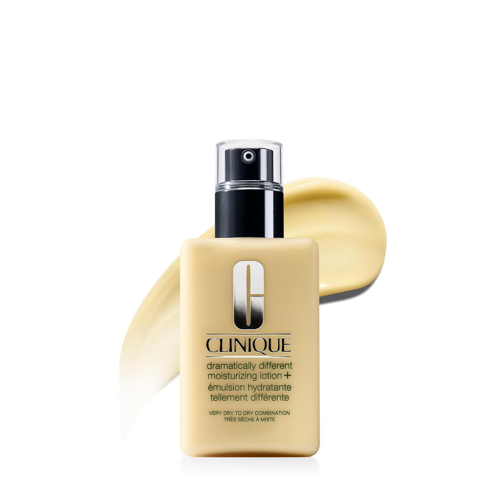 Clinique Dramatically Different Moisturizing Lotion+ | Hydrating Face Mositurizer With Glycerin and Urea | Strengthens Skin Barrier | Step 3 in 3-Step Skin Care Routine, 6.7 Fl Oz