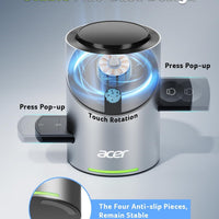 Acer Prime 3 in 1 Charging Station for Apple - Magnetic iPhone Wireless Charging Station, Magsafe Charger Stand for iPhone 17 16 15 14 13 12 - Apple Watch - Airpods Series (Charger & USB-C Included)