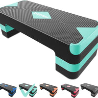 EVERYMILE Aerobic Exercise Step, Adjustable Height,Turquoise