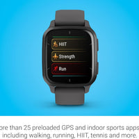 Garmin Venu® Sq 2 GPS Smartwatch - AMOLED Display, All-Day Health Monitoring, Long Battery Life, Activity & Heart Rate Tracker, Slate and Shadow Gray