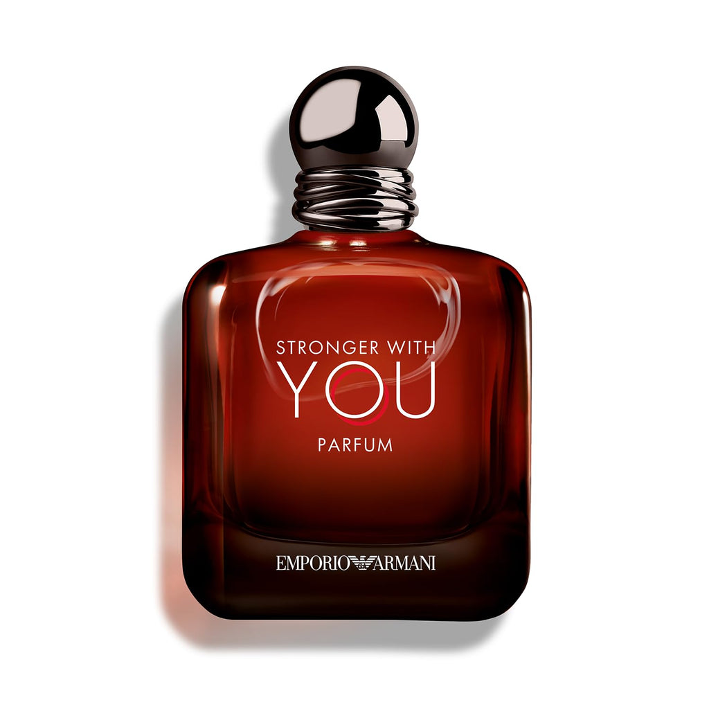 Armani Beauty Stronger With You Parfum - Ambery Mens Cologne - 3.4 Fl Oz