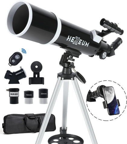Koolpte Telescope for Adults & Beginner Astronomers - 80mm Aperture 600mm Fully Multi-Coated High Transmission Coatings