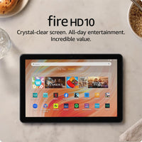 Amazon Fire Tablets Amazon Fire HD 10 tablet, built for relaxation, 10.1" vibrant Full HD screen, octa-core processor, 4 GB RAM, 32 GB, Black
