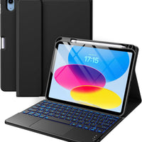 Funda con Teclado Harvopu para iPad 11" (A16) / iPad 10.ª Gen - Negro