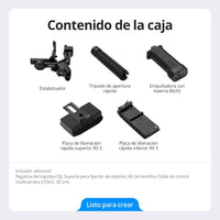 DJI RS 5, Estabilizador de cardán para cámara Canon/Sony/Panasonic/Nikon/Fujifilm, perillas de ajuste fino, bloqueos de eje automatizados de segunda generación, trípode de apertura rápida, nuevo
