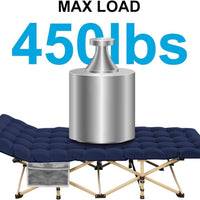 Cama plegable de camping ARAER, 450 libras (carga máxima)