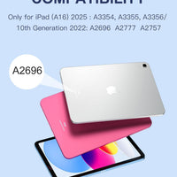 Funda con Teclado Harvopu para iPad 11" (A16) / iPad 10.ª Gen - Azul