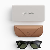 Ray-Ban Meta (Gen 2) Skyler - Shiny Black / Green — Gafas inteligentes IA, cámara 12MP