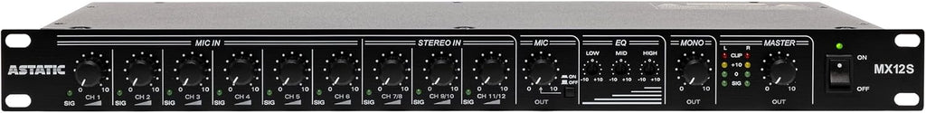 Astatic by CAD Audio by CAD Audio MX12S 12-Channel Audio Mixer