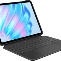 Logitech Combo Touch iPad Air 11-inch (M2, M3 & M4), iPad Air (5th gen) Keyboard Case - Detachable Backlit Keyboard with Kickstand - Midnight Black