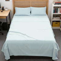 Full XL Sheets - 4 Piece Full XL Sheet Set - Cool & Breathable - Ice Blue
