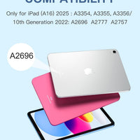 Funda con Teclado Harvopu para iPad 11" (A16) / iPad 10.ª Gen - Morado