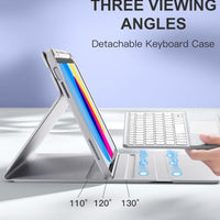 Funda con Teclado Harvopu para iPad 11" (A16) / iPad 10.ª Gen - Gris